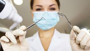 Dentist with equipment