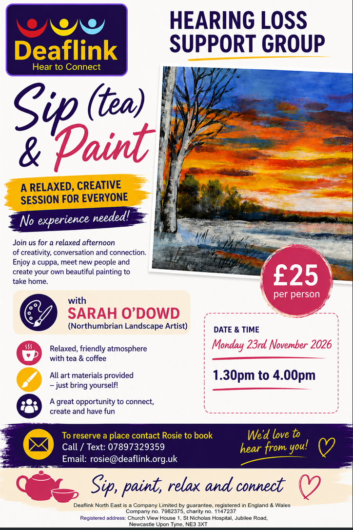 Sip & Paint with Sarah O'Dowd- Northumbrian Landscape Artist